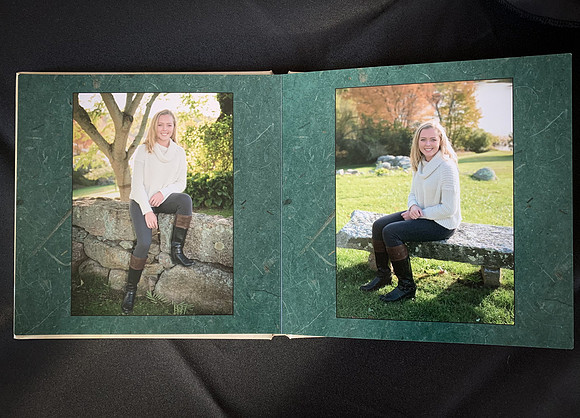 This 8x8 album was created with 12 5x7 photos,